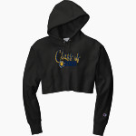 Warner Royals <span class="pdp-name-mascot">Warner Royals</span> Champion Women's Reverse Weave Cropped Cut-Off Hooded Sweatshirt Front Thumbnail