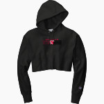 NORTHVIEW HIGH SCHOOL WILDCATS <span class="pdp-name-mascot">NORTHVIEW WILDCATS</span> Champion Women's Reverse Weave Cropped Cut-Off Hooded Sweatshirt Front Thumbnail