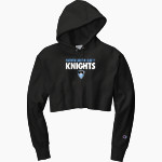 Northstar Christian Knights <span class="pdp-name-mascot">Northstar Christian Academy Knights</span> Champion Women's Reverse Weave Cropped Cut-Off Hooded Sweatshirt Front Thumbnail