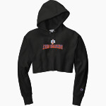 Johnson Atom Smashers <span class="pdp-name-mascot">Sol C. Johnson Atom Smashers</span> Champion Women's Reverse Weave Cropped Cut-Off Hooded Sweatshirt Front Thumbnail