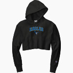 ODENTON CHRISTIAN SCHOOL EAGLES <span class="pdp-name-mascot">ODENTON EAGLES</span> Champion Women's Reverse Weave Cropped Cut-Off Hooded Sweatshirt Front Thumbnail