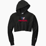 THOMAS S WOOTTON HIGH SCHOOL PATRIOTS <span class="pdp-name-mascot">THOMAS S WOOTTON PATRIOTS</span> Champion Women's Reverse Weave Cropped Cut-Off Hooded Sweatshirt Front Thumbnail