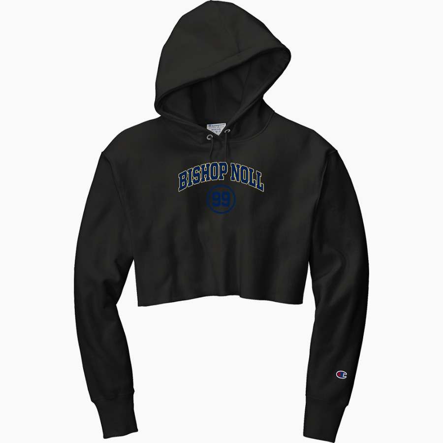 Bishop Noll Warriors <span class="pdp-name-mascot">Bishop Noll Warriors</span> Champion Women's Reverse Weave Cropped Cut-Off Hooded Sweatshirt
