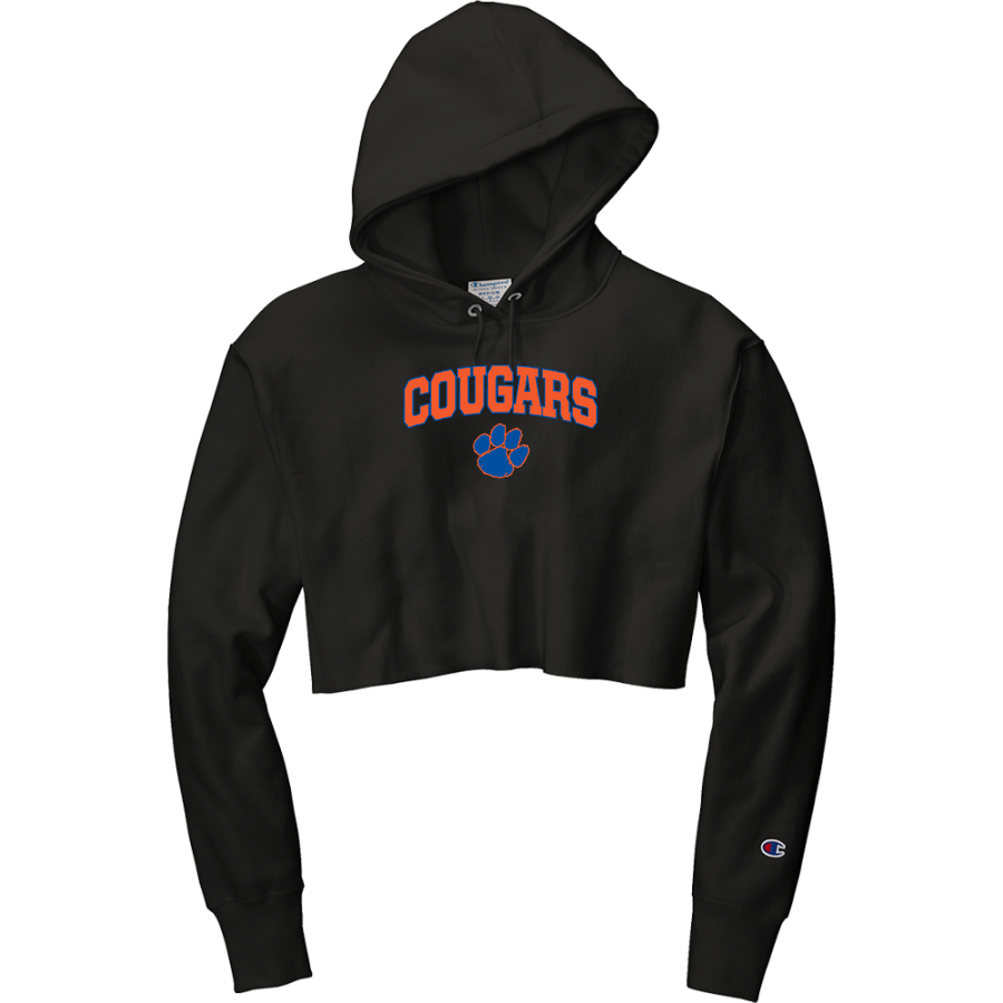 CAMPBELL COUNTY HIGH SCHOOL COUGARS <span class="pdp-name-mascot">CAMPBELL COUNTY COUGARS</span> Champion Women's Reverse Weave Cropped Cut-Off Hooded Sweatshirt