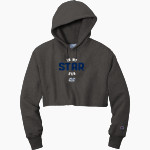 Siegel Stars <span class="pdp-name-mascot">Siegel Stars</span> Champion Women's Reverse Weave Cropped Cut-Off Hooded Sweatshirt Front Thumbnail