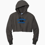 City Neighbors Lions <span class="pdp-name-mascot">City Neighbors High School Lions</span> Champion Women's Reverse Weave Cropped Cut-Off Hooded Sweatshirt Front Thumbnail
