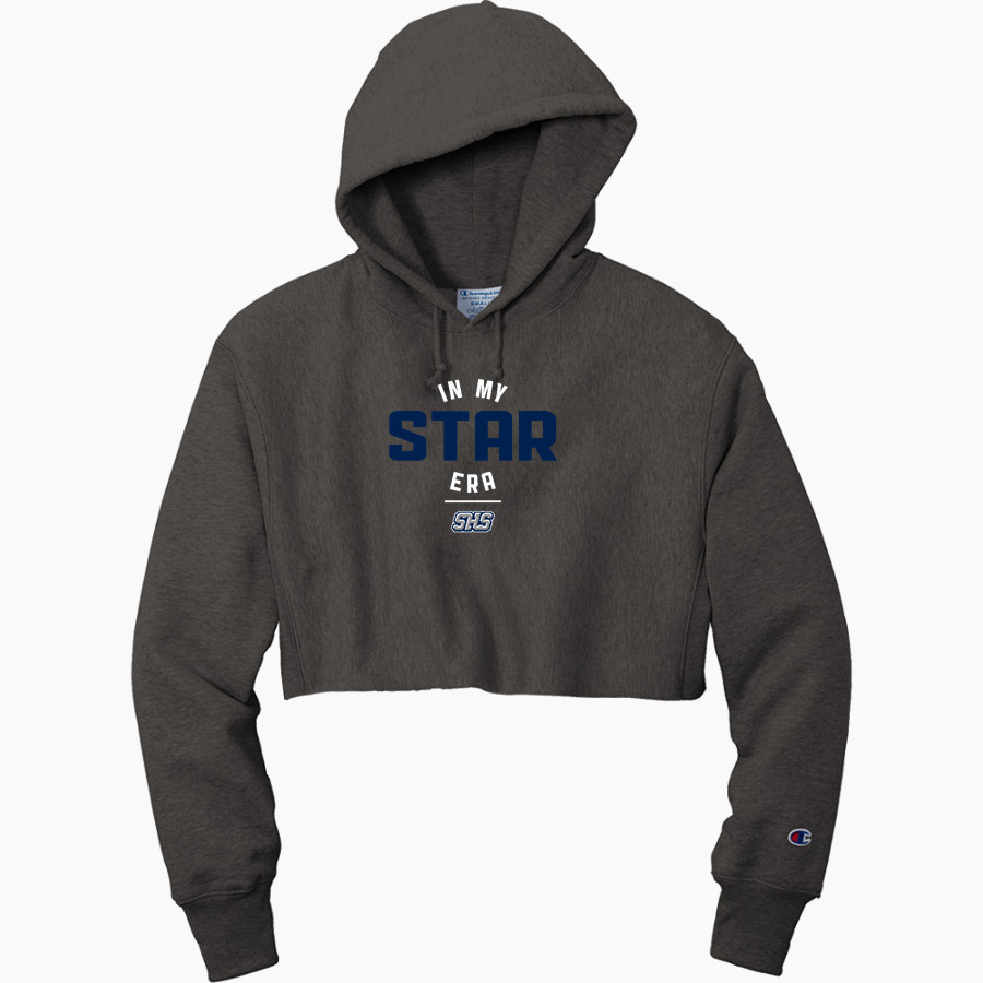 Siegel Stars <span class="pdp-name-mascot">Siegel Stars</span> Champion Women's Reverse Weave Cropped Cut-Off Hooded Sweatshirt