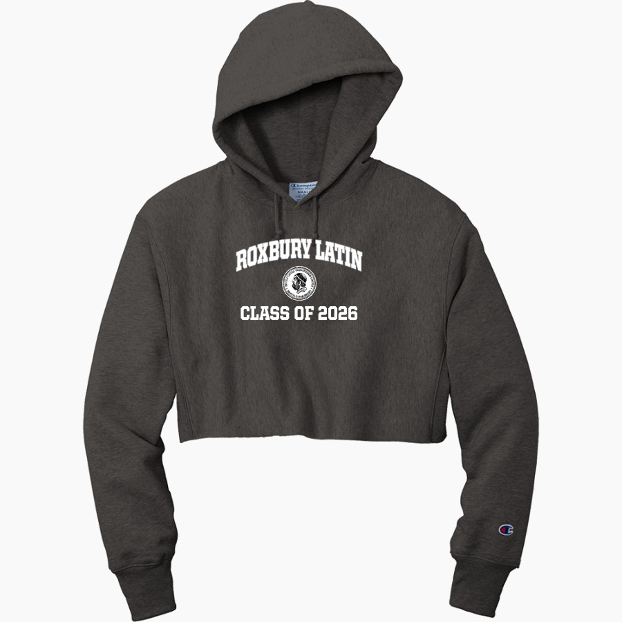 Roxbury Latin <span class="pdp-name-mascot">Roxbury Latin Foxes</span> Champion Women's Reverse Weave Cropped Cut-Off Hooded Sweatshirt