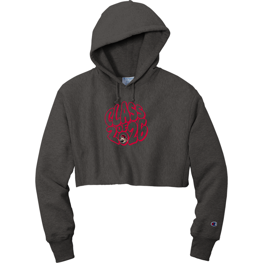 Marlette Red Raiders <span class="pdp-name-mascot">Marlette Red Raiders</span> Champion Women's Reverse Weave Cropped Cut-Off Hooded Sweatshirt