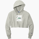 SCC Oaks <span class="pdp-name-mascot">Salem Oaks</span> Champion Women's Reverse Weave Cropped Cut-Off Hooded Sweatshirt Front Thumbnail