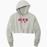 HIES Golden Bears <span class="pdp-name-mascot">HIES Golden Bears</span> Champion Women's Reverse Weave Cropped Cut-Off Hooded Sweatshirt Front Thumbnail