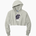JJC Wolves <span class="pdp-name-mascot">JJC Wolves</span> Champion Women's Reverse Weave Cropped Cut-Off Hooded Sweatshirt Front Thumbnail