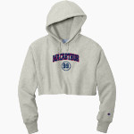 MacArthur Generals <span class="pdp-name-mascot">MACARTHUR HIGH SCHOOL Generals</span> Champion Women's Reverse Weave Cropped Cut-Off Hooded Sweatshirt Front Thumbnail