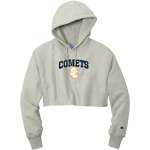 SOLON COMETS The Official Online Store <span class="pdp-name-mascot">SOLON COMETS</span> Champion Women's Reverse Weave Cropped Cut-Off Hooded Sweatshirt Front Thumbnail