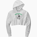 Jane Addams Business Career Center Executives <span class="pdp-name-mascot">Jane Addams Business Career Center Executives</span> Champion Women's Reverse Weave Cropped Cut-Off Hooded Sweatshirt Front Thumbnail