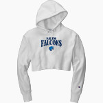 Salem Falcons <span class="pdp-name-mascot">Salem School District Falcons</span> Champion Women's Reverse Weave Cropped Cut-Off Hooded Sweatshirt Front Thumbnail