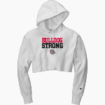 KIMBERLY HIGH SCHOOL BULLDOGS <span class="pdp-name-mascot">KIMBERLY BULLDOGS</span> Champion Women's Reverse Weave Cropped Cut-Off Hooded Sweatshirt Front Thumbnail