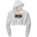 TOWANDA AREA SENIOR HIGH SCHOOL KNIGHTS <span class="pdp-name-mascot">TOWANDA AREA KNIGHTS</span> Champion Women's Reverse Weave Cropped Cut-Off Hooded Sweatshirt Front Thumbnail
