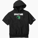 Calvary Christian Spartans <span class="pdp-name-mascot">Calvary Christian Spartans</span> Champion Men's Reverse Weave Short Sleeve Hooded Sweatshirt Front Thumbnail