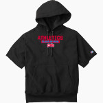 COLLEGE OF ST BENEDICT Bennies <span class="pdp-name-mascot">COLLEGE OF ST BENEDICT</span> Champion Men's Reverse Weave Short Sleeve Hooded Sweatshirt Front Thumbnail