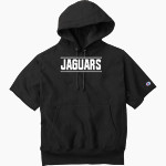 Emery Jaguars Champion Men's Reverse Weave Short Sleeve Hooded Sweatshirt Front Thumbnail