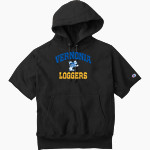 Vernonia Loggers <span class="pdp-name-mascot">Vernonia Loggers</span> Champion Men's Reverse Weave Short Sleeve Hooded Sweatshirt Front Thumbnail