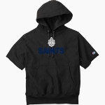 Saint Peter High School SAINTS ONLINE STORE <span class="pdp-name-mascot">Saint Peter Saints</span> Champion Men's Reverse Weave Short Sleeve Hooded Sweatshirt Front Thumbnail