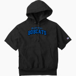 Blue Hill Bobcats <span class="pdp-name-mascot">Blue Hill Community School District Bobcats</span> Champion Men's Reverse Weave Short Sleeve Hooded Sweatshirt Front Thumbnail
