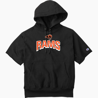 Champion Men's Reverse Weave Short Sleeve Hooded Sweatshirt