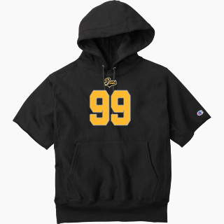 Champion Men's Reverse Weave Short Sleeve Hooded Sweatshirt