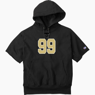 Champion Men's Reverse Weave Short Sleeve Hooded Sweatshirt