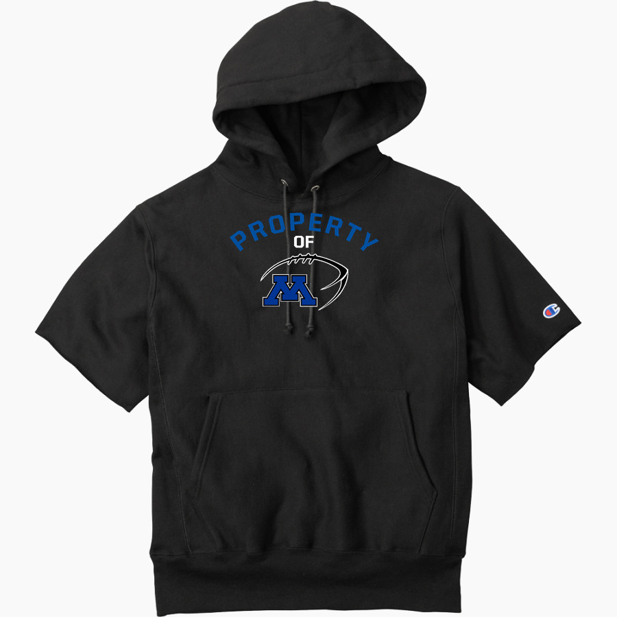 Minnetonka Skippers <span class="pdp-name-mascot">Minnetonka Skippers</span> Champion Men's Reverse Weave Short Sleeve Hooded Sweatshirt