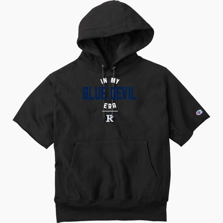 RICHMOND HIGH SCHOOL BLUE DEVILS <span class="pdp-name-mascot">RICHMOND BLUE DEVILS</span> Champion Men's Reverse Weave Short Sleeve Hooded Sweatshirt