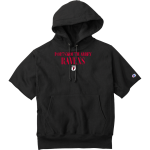 PORTSMOUTH ABBEY SCHOOL RAVENS <span class="pdp-name-mascot">PORTSMOUTH ABBEY RAVENS</span> Champion Men's Reverse Weave Short Sleeve Hooded Sweatshirt Front Thumbnail