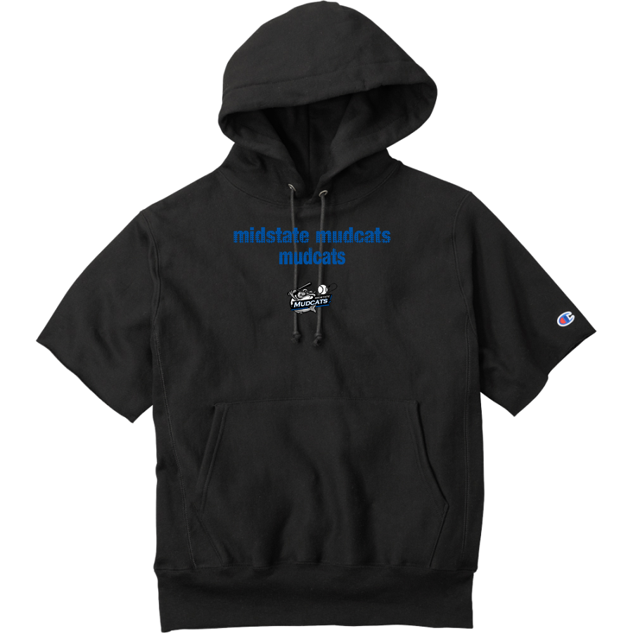 Midstate Mudcats Mudcats <span class="pdp-name-mascot">Midstate Mudcats Mudcats</span> Champion Men's Reverse Weave Short Sleeve Hooded Sweatshirt