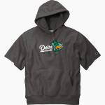 Delta College Pioneers <span class="pdp-name-mascot">Delta College Athletics Pioneers</span> Champion Men's Reverse Weave Short Sleeve Hooded Sweatshirt Front Thumbnail
