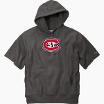 St. Cloud State University The Official Online Store Champion Men's Reverse Weave Short Sleeve Hooded Sweatshirt Front Thumbnail