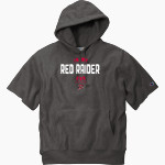 Pulaski Red Raiders <span class="pdp-name-mascot">Pulaski Red Reaiders</span> Champion Men's Reverse Weave Short Sleeve Hooded Sweatshirt Front Thumbnail