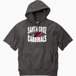 Santa Cruz Cardinals <span class="pdp-name-mascot">Santa Cruz Cardinals</span> Champion Men's Reverse Weave Short Sleeve Hooded Sweatshirt Front Thumbnail