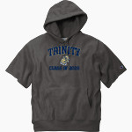 Trinity College Bantams The Official Online Store <span class="pdp-name-mascot">Trinity Bantams</span> Champion Men's Reverse Weave Short Sleeve Hooded Sweatshirt Front Thumbnail