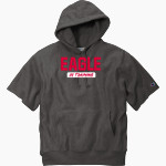 Godwin Eagles Champion Men's Reverse Weave Short Sleeve Hooded Sweatshirt Front Thumbnail