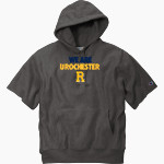 Rochester YellowJackets Champion Men's Reverse Weave Short Sleeve Hooded Sweatshirt Front Thumbnail