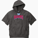 West Valley Rams Online Store <span class="pdp-name-mascot">West Valley Rams</span> Champion Men's Reverse Weave Short Sleeve Hooded Sweatshirt Front Thumbnail