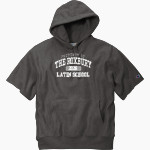 Roxbury Latin Champion Men's Reverse Weave Short Sleeve Hooded Sweatshirt Front Thumbnail