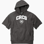 CRCS Bulldogs Champion Men's Reverse Weave Short Sleeve Hooded Sweatshirt Front Thumbnail