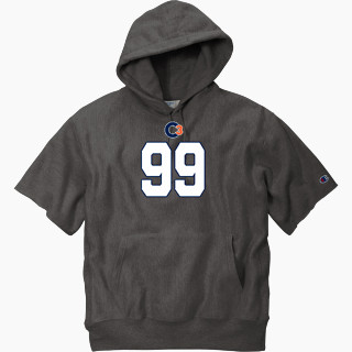 Champion Men's Reverse Weave Short Sleeve Hooded Sweatshirt