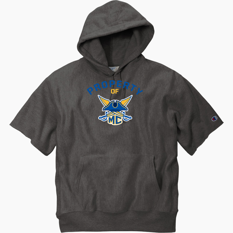Macks Creek Pirates <span class="pdp-name-mascot">Macks Creek Pirates</span> Champion Men's Reverse Weave Short Sleeve Hooded Sweatshirt