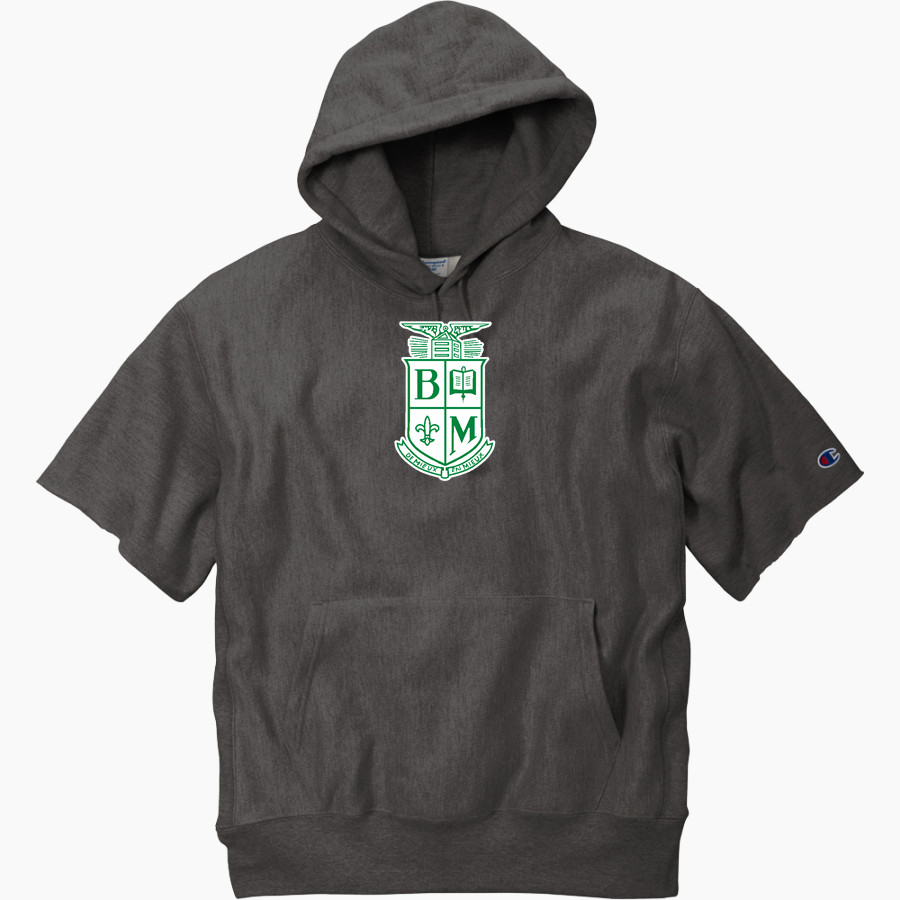 Brimmer and May Gators <span class="pdp-name-mascot">Brimmer & May School Gators</span> Champion Men's Reverse Weave Short Sleeve Hooded Sweatshirt