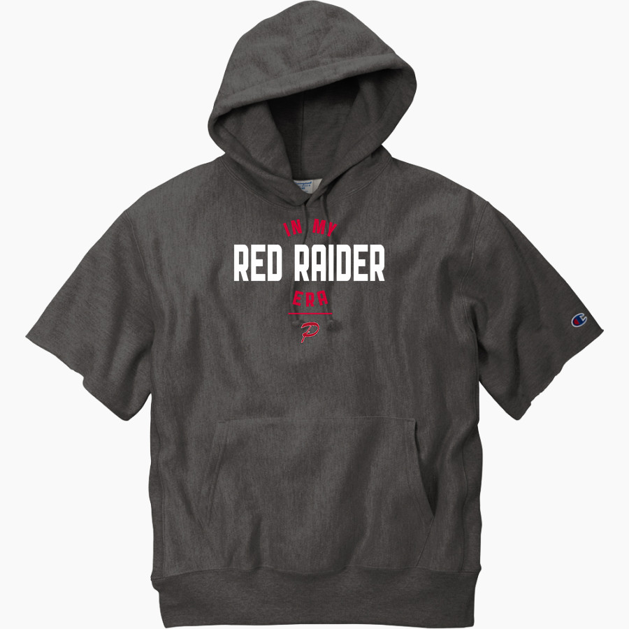 Pulaski Red Raiders <span class="pdp-name-mascot">Pulaski Red Reaiders</span> Champion Men's Reverse Weave Short Sleeve Hooded Sweatshirt