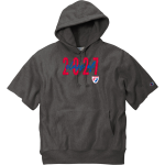 Plainfield Quakers <span class="pdp-name-mascot">Plainfield Quakers</span> Champion Men's Reverse Weave Short Sleeve Hooded Sweatshirt Front Thumbnail
